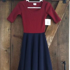 Red/blue lularoe Nicole